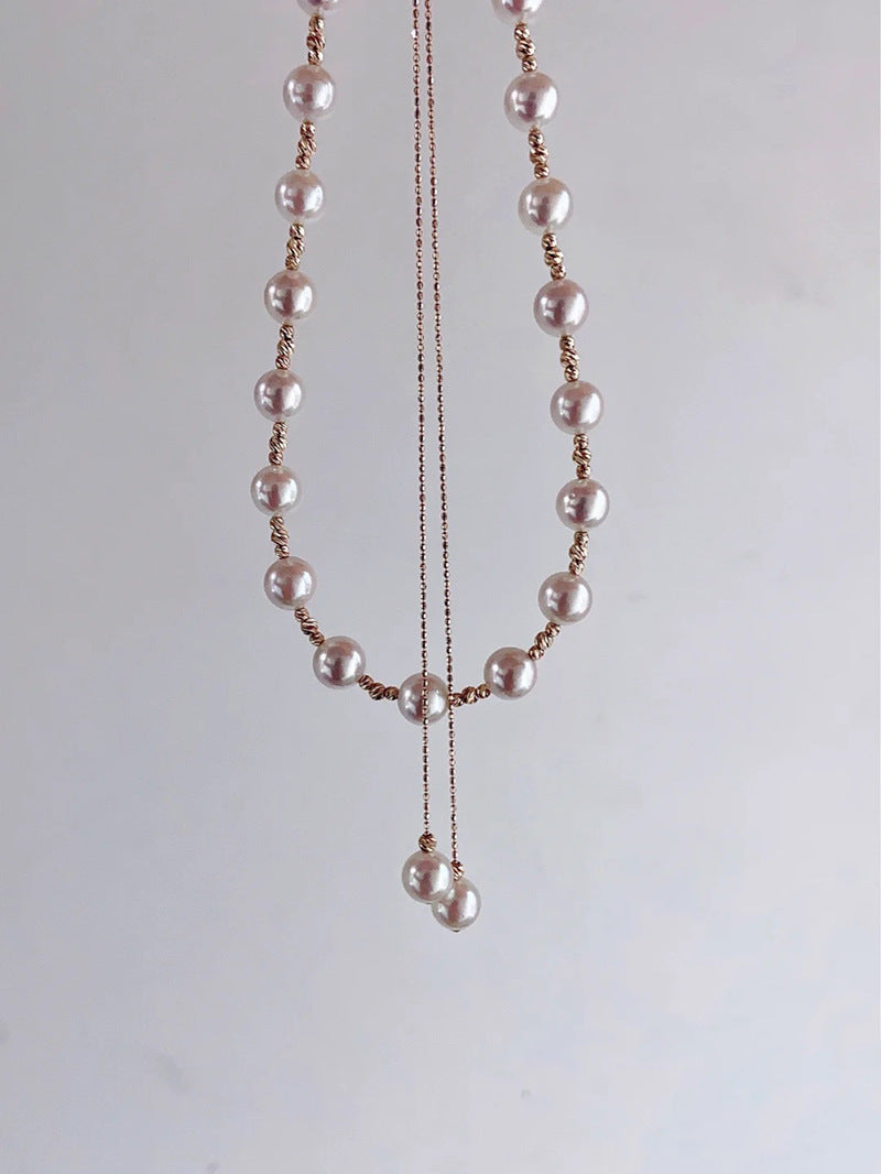 Women's Multi-tassel Long Freshwater Pearl Necklace